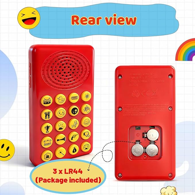 Sound Effects Machine - Easter Basket Stuffers for Kids - 20 Funny Sounds with Volume Control - Portable Electronic Sound Maker for Party, Game Night and Family Fun