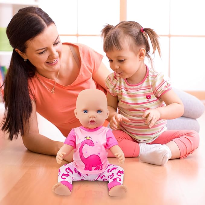 UNICORN ELEMENT 5 Set Baby Doll Clothes for 14-18 Inch Dolls，14-16 Inch Doll Accessories with Short Sleeves for New Born Baby Dolls（No Doll）