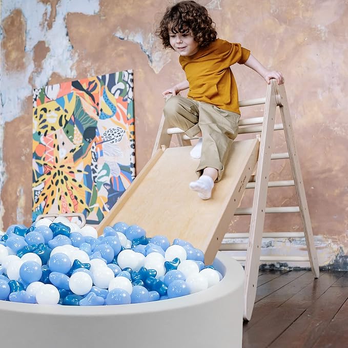 Realhaha Ball Pit Balls 50 100 200 500, Star Shapes for Babies Kids Playpen Plastic Balls for Babies Ball Pool Puppy Playballs