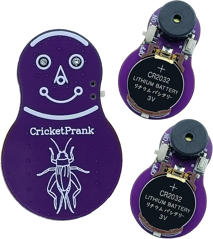 Cricket Noise Maker Prank (3 PCS), Beeping Several Months, Hidden Prank Noise Maker for Adults