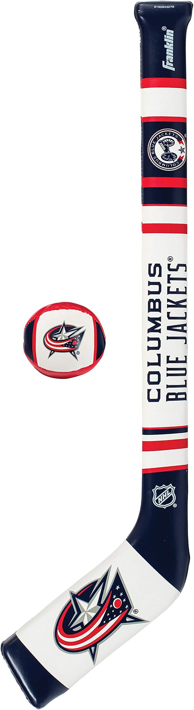Franklin Sports NHL Team Mini Soft Hockey Stick Set - NHL Team Soft Foam Mini Hockey Stick and Ball - Great Toy for Kids