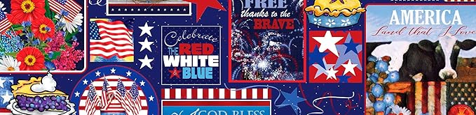 Ceaco - Tracy Flickinger - Patriotic Collage - 1000 Piece Jigsaw Puzzle