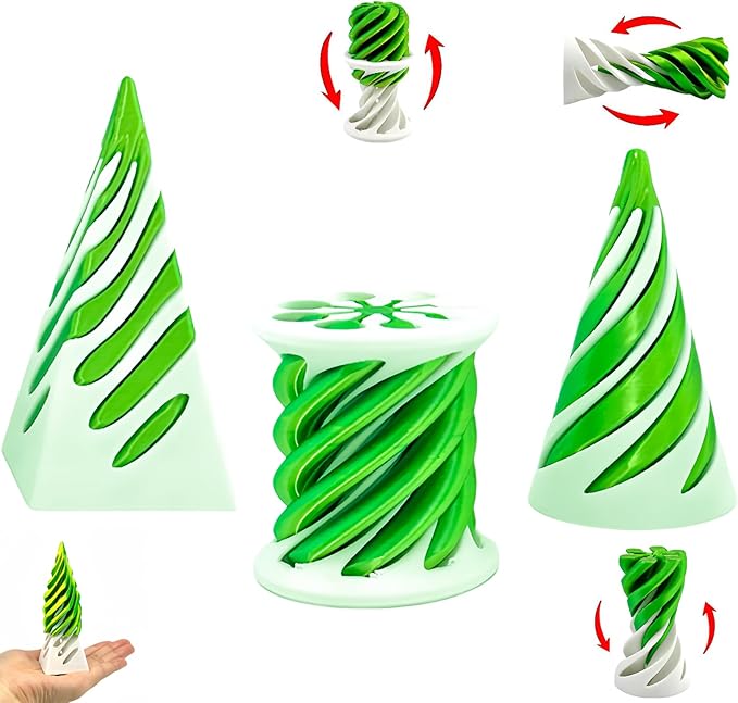 Valentines Day Gift for Kids 3 Packs Impossible Cone,Impossible Cones passthrough Impossible Pyramid for Relaxing,Spiral Fidget Toy Birthday for Adults & Kids
