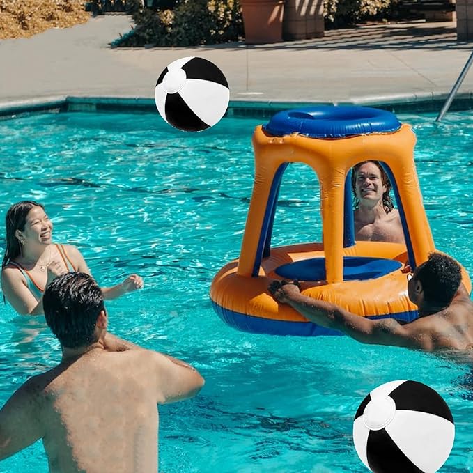 12" Beach Balls Bulk 12 Pack Inflatable Pool Ball for Kids Summer Water Games Party Supplies