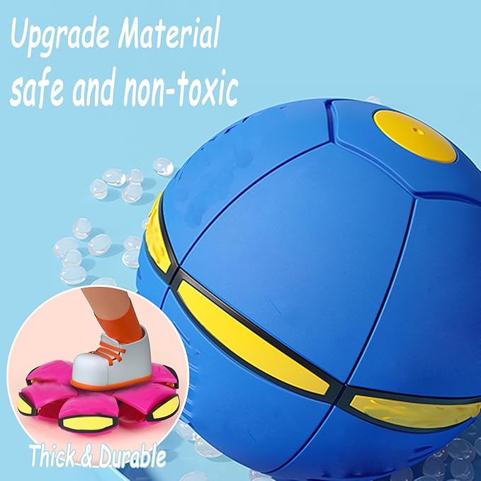 Magic Bouncy Ball Bouncing Ball Magic UFO Flying Disc Deformation Meta Ball Magic Flying Saucer Outdoor Play Toys Football Indoor Outdoor