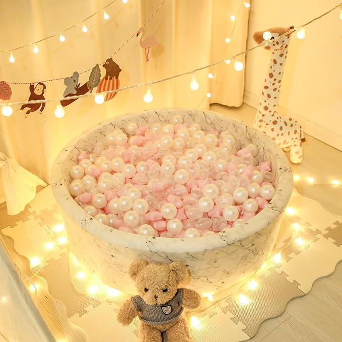 STARBOLO Star Ball Pit Balls for Toddlers -500pcs Phthalate Free BPA Free Non-Toxic Crush Proof Play Balls Play Tent Pool Playhouse Playpen Party Decoration.