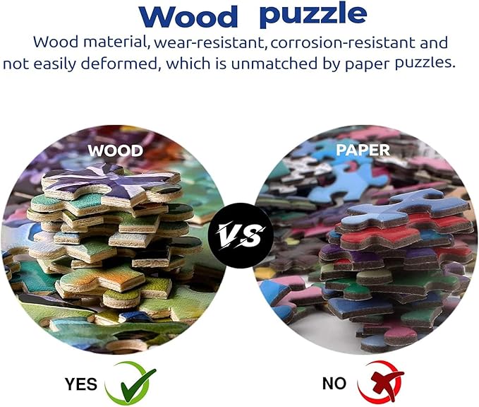 Puzzles for Adults ，Guitar Tree Landscape Wall Decoration，Wooden Puzzle Puzzles (500 Piece, Guitar Tree Landscape Wall Decoration)