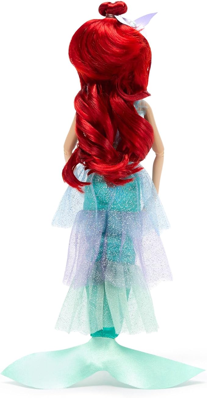 Disney Store Official Princess Ballet Doll - 11 Inch Ariel Ballerina Doll - Includes Brush with Molded Details, 2 Tutu Outfits, Accessories and Flounder Figure - Disney Princess Toys for Girls