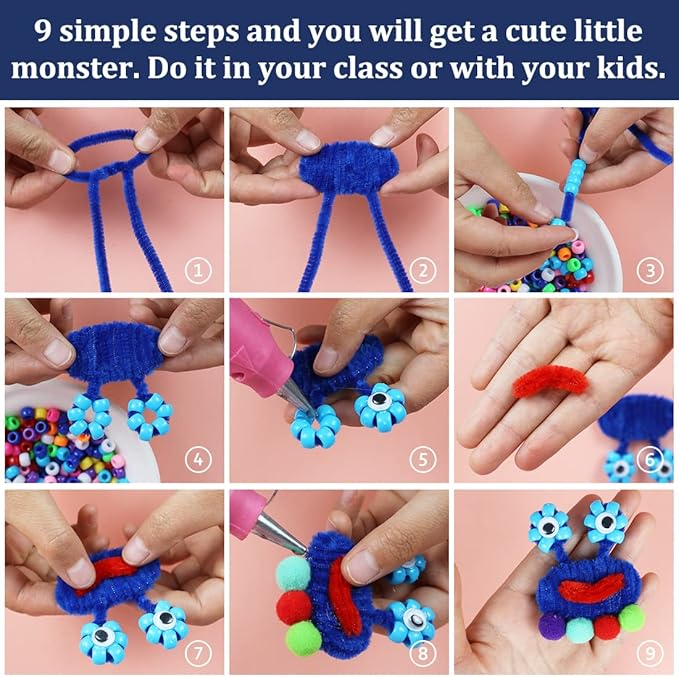 Sky Blue Pipe Cleaners - Arts & Crafts Supplies