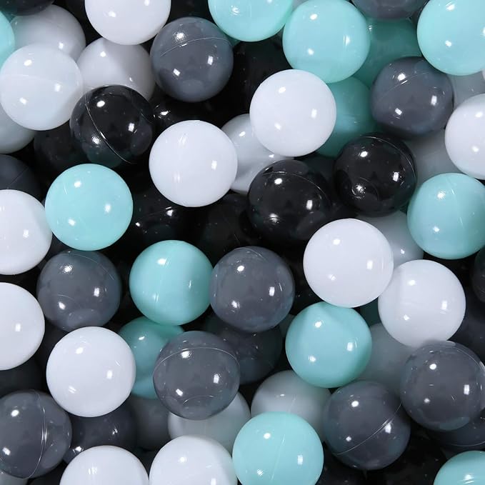STARBOLO Ball Pit Balls for Toddlers Pack of 100 200 500 - BPA&Phthalate Free Non-Toxic Crush Proof Soft Plastic Balls for 1-5Years Old Toddlers Girl Kids Birthday Pool Playpen Tent Party