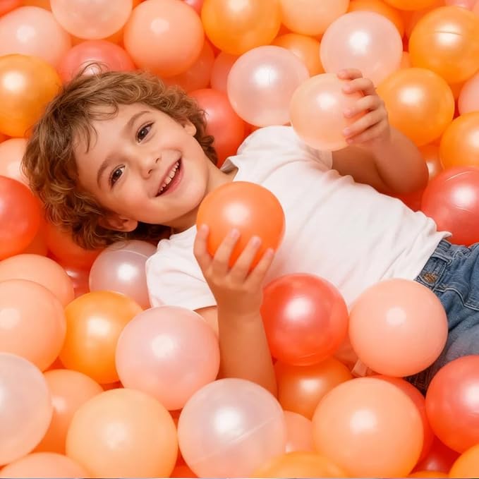 GOGOSO Ball Pit Balls for Toddlers Kids Plastic Balls for Ball-Pit Playpen Pool Baby Play Pastel BPA-Free Non Toxic Play Pastel Crush Proof Bal 50 100 200 500 1000 Count