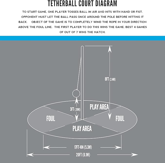 Franklin Sports Tetherball - Tetherball Ball, Rope and Pole Set - Portable Steel Tetherball Set with Easy Assembly - Classic Outdoor Game