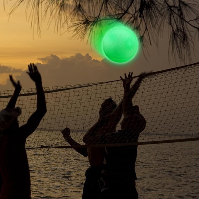Hiboom Glow in The Dark Kickballs Dodgeballs Light up Playground Bouncy Balls with Pump for Adults Playground Backyard Outdoor Glow in The Dark Activities