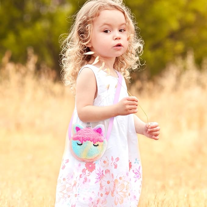 K.T. Fancy 23 Pcs American 18 Inch Doll Clothes & Accessories, Cute Doll Suitcase Set with Sequined Dress, Sunglasses, Unicorn Bag, Shoes