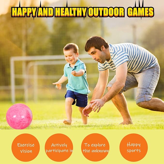 4 Pcs Playground Balls with Pump, 9 inch Inflatable Bouncy Balls for Kids, School, Beach, Kickball DodgeBalls and Indoor Outdoor Plays