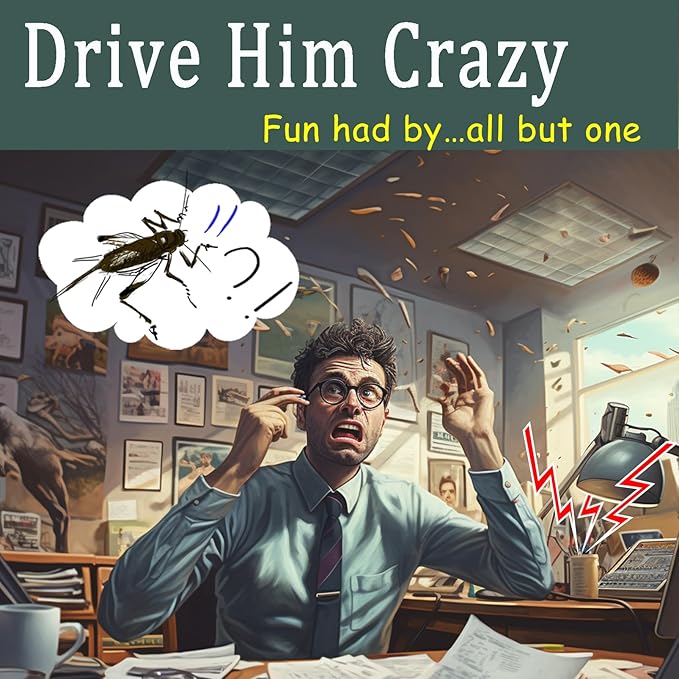 Cricket Noise Maker Prank (6 PCS), Beeping Several Months, Hidden Prank Noise Maker for Adults