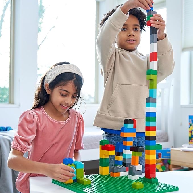 Strictly Briks Building Blocks Set - Easy-Grip Toddler Toy - Educational Building Set for Cognitive Development - Compatible with Lego Blocks - 108 Pieces, Multicolor