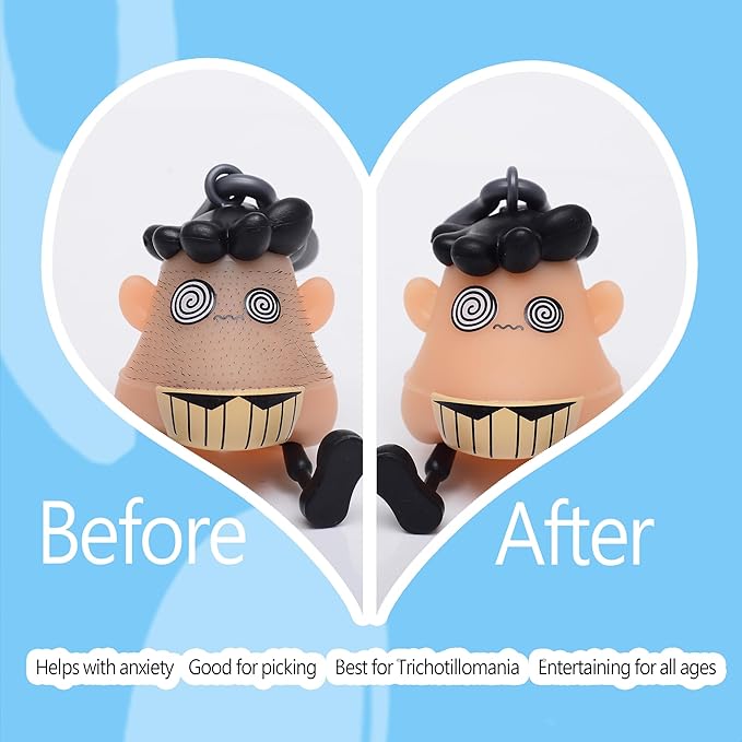 Dizzy for 14+ Ages Hair Pulling Fidget,Trichotillomania Pop Fidget Toys,Gag Novelty,Asmr Picking Stress Relief Toy,Anti Anxiety Venting Novelty Toys Birthday Party Favors