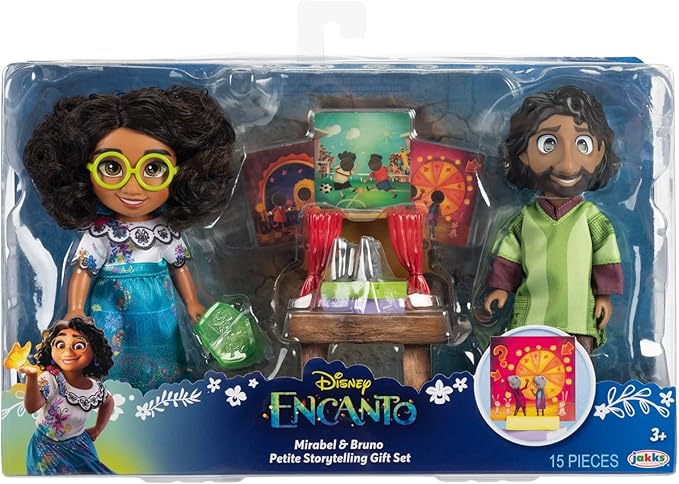 Disney Encanto Mirabel & Bruno Petite Dolls Storytelling Gift Set - Each Doll Stands 6 Inches Tall