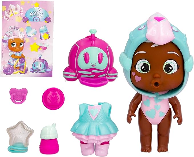 Cry Babies Magic Tears Stars Ayla's House - 11+ Surprise Accessories, Doll | Kids Age 3+