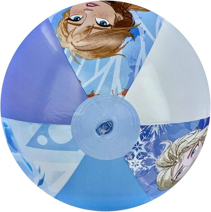 Disney Frozen 2 Themed Pool Party Swim Toys Inflatable Beach Ball, 13.5 Inches, for Summer Parties and Gift, Water Fun for All Elsa Anna Olaf Fans