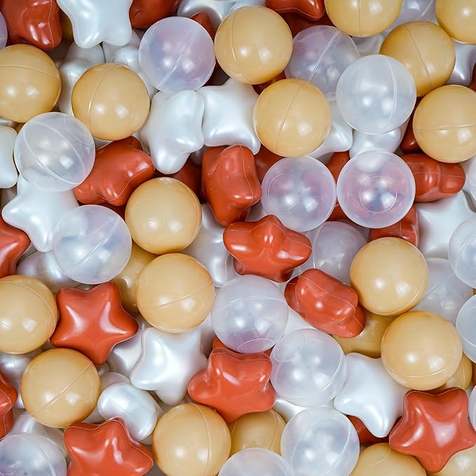 Ball Pit Balls for Kids & Dogs Cats Pack of 100 200 500- BPA Free, Crush Proof Plastic Balls for Ball Pit, Tent, Playhouse, Children's Toy Balls for Party, Macaron Ocean Balls 2.15 Inch