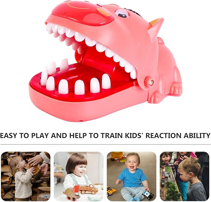 Funny Trick Bear for Family Prank Game Biting Finger Plaything with Smooth Edges Safe Interactive for Birthday and Holiday Fun