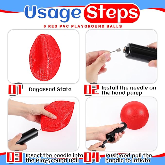 Hiboom 16 Pcs Sports Kickball Set Includes 10 Inches Playground Ball 5 Rubber Throw Down Bases Ball Pump 10 Foul Line Cones for Kids Adults Playground School Backyard Game Camps Picnic