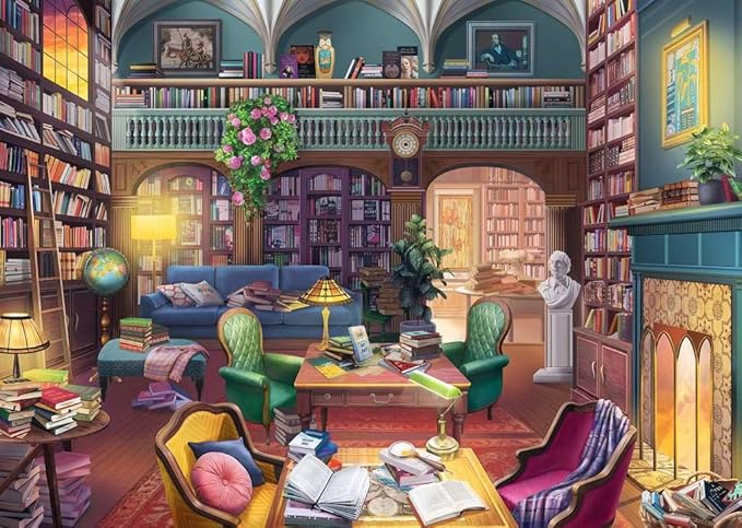 Ravensburger - Dream Library - 500 Piece Large Format Jigsaw Puzzle - Beautiful Colors and Intricate Details - Premium Quality - Puzzles for Adults