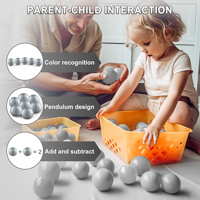 Clear Ball Pit Balls - Crush Proof Plastic Toy Balls for Boys and Girls