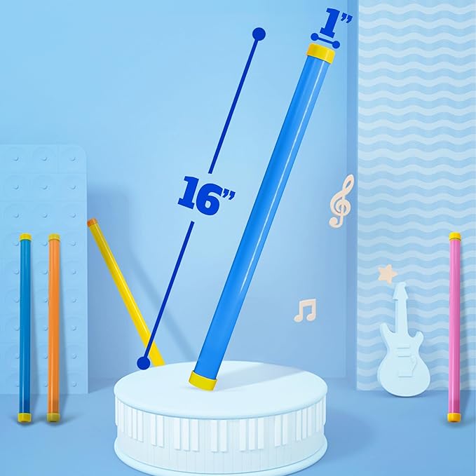 Novelty Place 16" Groan Tube Noise Makers 2 Pack - Funny Party Noisemaker for Kids and Adults - Party Favor Sound Tubes Toys - Blue