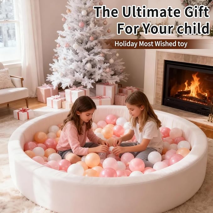 STARBOLO Ball Pit Balls for Toddlers Pack of 100 200 500 - BPA&Phthalate Free Non-Toxic Crush Proof Soft Plastic Balls for 1-5Years Old Toddlers Girl Kids Birthday Pool Playpen Tent Party
