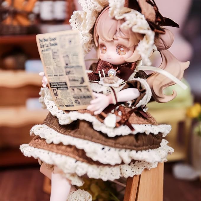 CALEMBOU BJD Blind Box, Vintage Treasures Series 15cm Ball Jointed Doll, Cute Dress Up Doll with Joints, Collection Action Figure Toys, Gift for Girls Boys (Pack of 2)