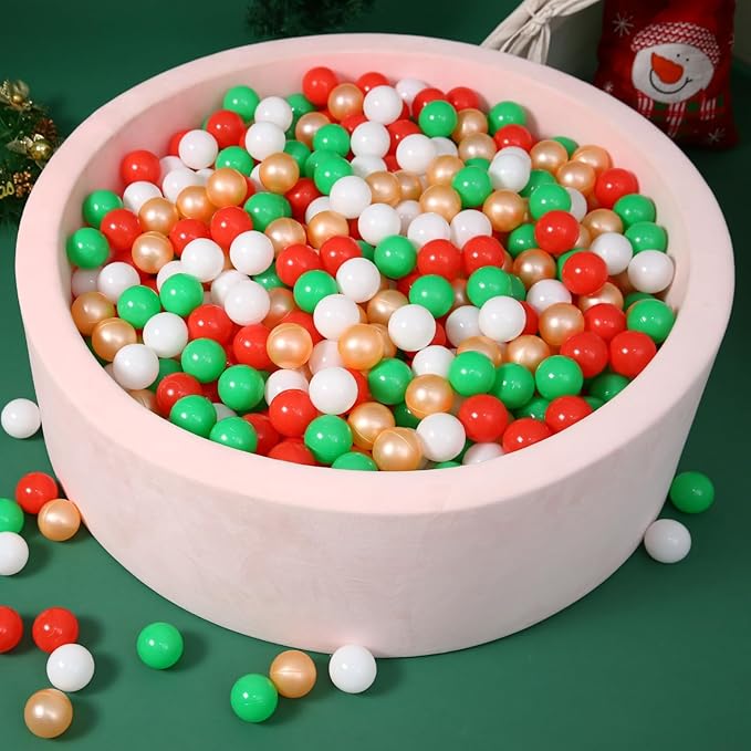 STARBOLO Ball Pit Balls for Toddlers Pack of 100 200 500 - BPA&Phthalate Free Non-Toxic Crush Proof Soft Plastic Balls for 1-5Years Old Toddlers Girl Kids Birthday Pool Playpen Tent Party