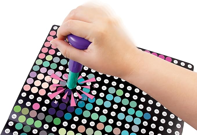 Make It Real Stamp to Reveal DIY Dot Posters, 1 Stamper per kit & 3 Dot Posters |Craft Kit, Artwork Activity, Girls & Kids Ages 6 Bunny, Frog, Panda