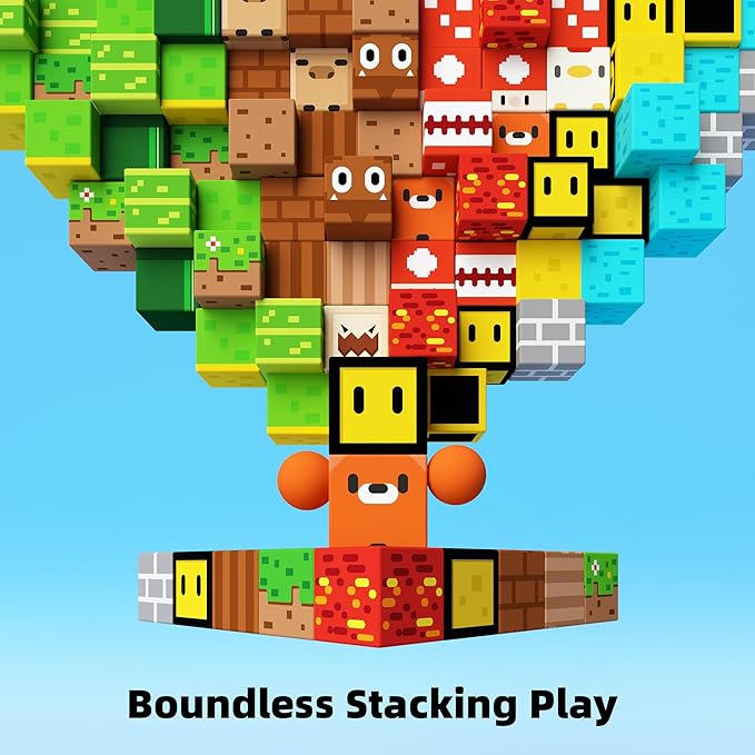 GobiDex 100PCS Magnetic Building Blocks Game-Based Build Magwonder Cave World with Magnet Construction Toys STEM Sensory Gift for Boys Girls Birthday (1 inch)
