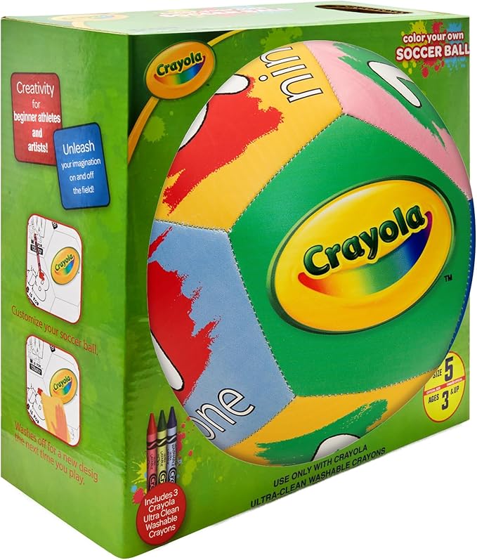 Crayola Official Soccer Ball - Unisex Kids - CRAY201BL Number Size 5