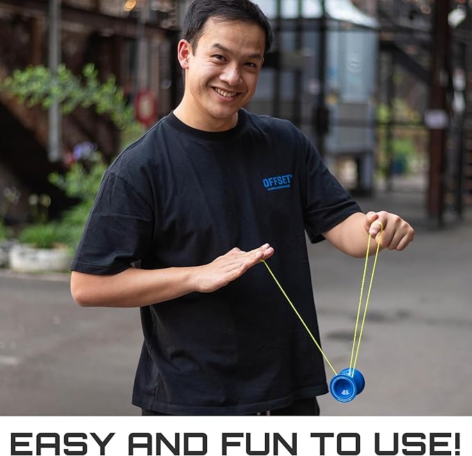 Cheatcode Yoyo by Brandon Vu | Master Fingerspin Tricks | A Responsive & Unresponsive Yo-yo for Kids, Teens & Adults | Great Yo Yo For Beginners | Extra Professional Ball Bearing Kit Included | Offset