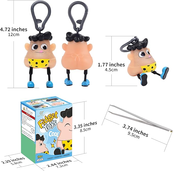 Polka Trichotillomania Fidget Toys,Pimple Popping Toy Picking Hair Pulling Fidget Toys,Skin Picking Toy Birthday Halloween Christmas Gag Gifts for Anxiety Relief&ADHD in 14+ Ages and Adults
