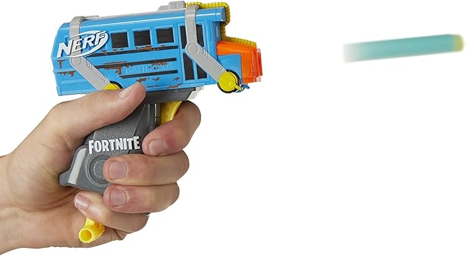 Nerf MicroShots Fortnite Rainbow Smash - Mini Dart-Firing Blaster and 2 Official Elite Darts - for Youth, Teens, Adults