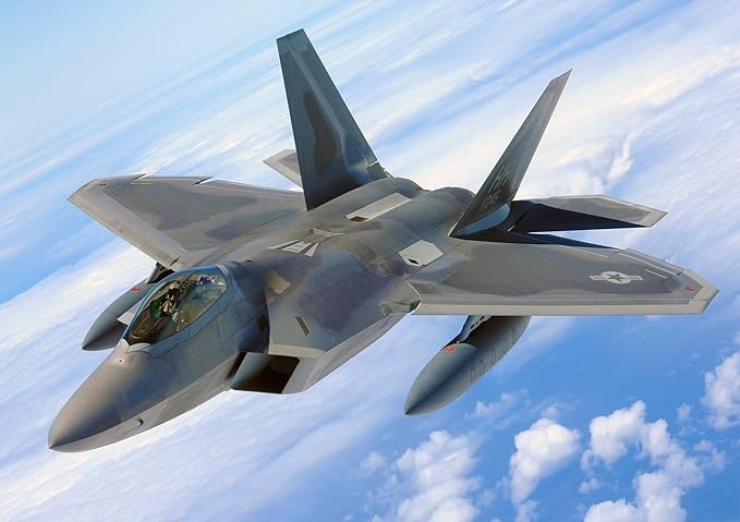 1000 Pieces Jigsaw Puzzle for Adults,Fighter Aircraft F22 Wood Jigsaw Puzzle,Brain Challenge Educational Game Relaxation Family Activity Pastime Entertainment Activity Decorative Puzzle