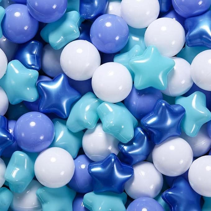 STARBOLO Ball Pit Balls - 100pcs-4colors Crush Proof Plastic Children's Toy Balls Macaron Ocean Balls for Birthday Parties Games Pool