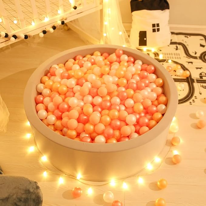 GOGOSO Ball Pit Balls for Toddlers Kids Plastic Balls for Ball-Pit Playpen Pool Baby Play Pastel BPA-Free Non Toxic Play Pastel Crush Proof Bal 50 100 200 500 1000 Count