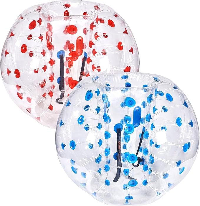 VEVOR Inflatable Bumper Ballѕ 2 Packs; 2FT/3FT/4FT/5FT Body Size Adult Human Bubble Ballѕ, Bumper Bubble Soccer Ballѕ for Teens/Adults