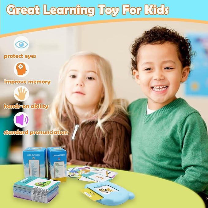 MAYAPHILOS 510 Sight Words Hindi and English Talking Flash Cards, Learn Hindi for Kids, Hindi Language Learning, Montessori Educational Toys for Toddlers 3 4 5 6 Years Old