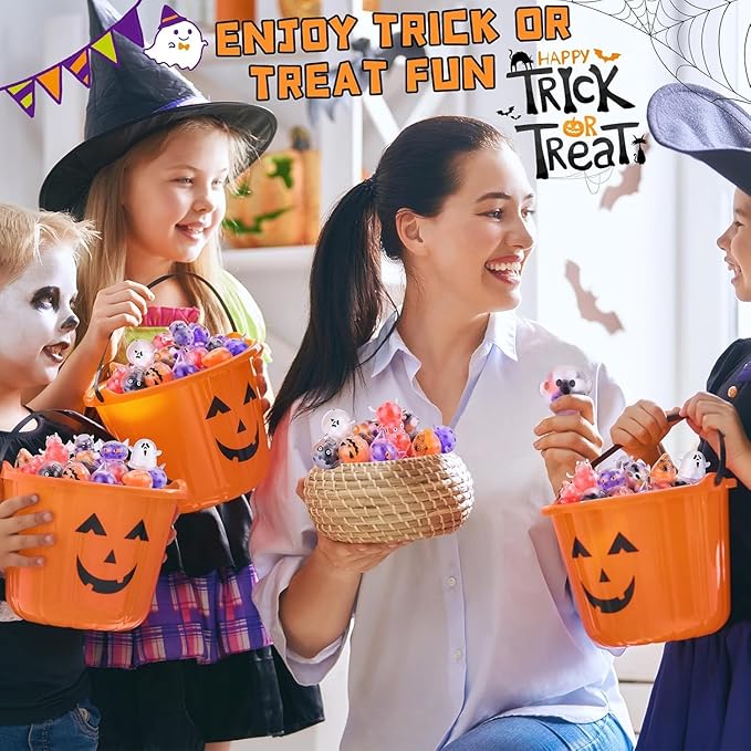 40Packs Halloween Mochi Squishy Toys for Kids Halloween Party Favors Goodie Bags Fillers Stuffers Squishies Halloween Treats Bags Gifts Squishy Fidget Toys Stress Relief Squeeze Toys Prizes for Kids