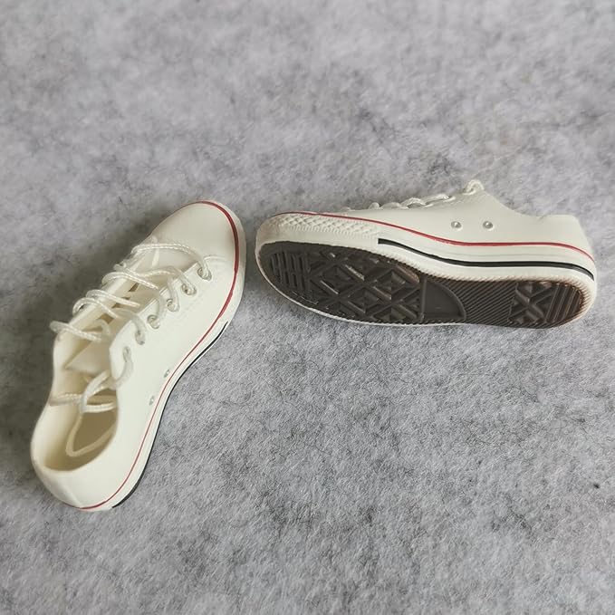 1:6 Scale Figure Shoes Sneakers Shoe for 1/6 12 inch Female Action Figure Phicen TBLeague (White)