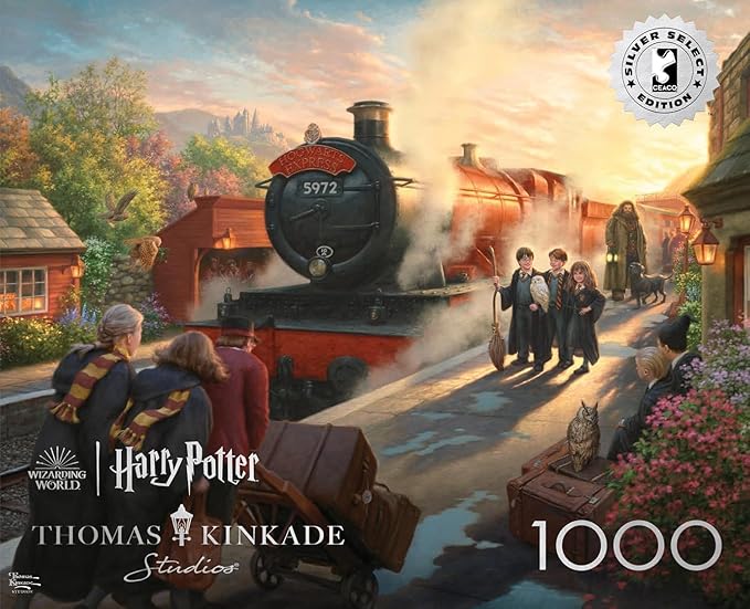 Buffalo Games - Silver Select - Thomas Kinkade - Hogwart's Express - 1000 Piece Jigsaw Puzzle for Adults -Challenging Puzzle Perfect for Game Nights - Finished Size is 26.75 x 19.75