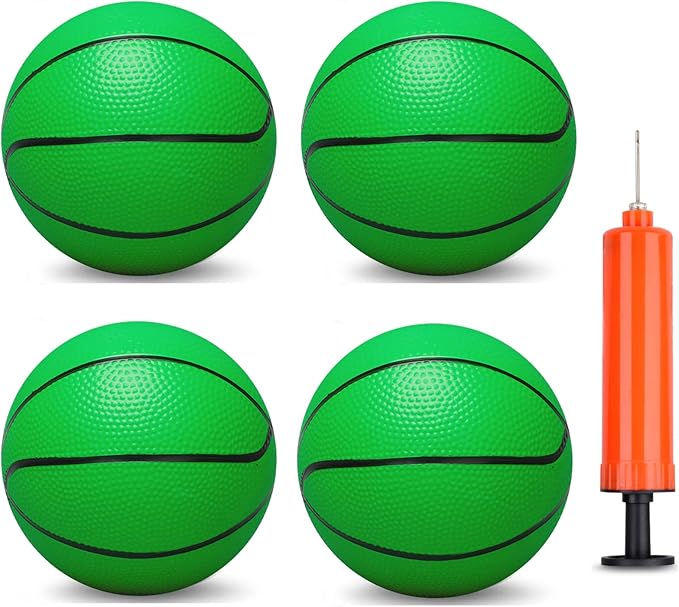6 INCH PVC Mini Basketball for Indoor Mini Hoops, Soft 6" Rubber Replacement for Over Door Hoops, Ideal for Adults & Kids