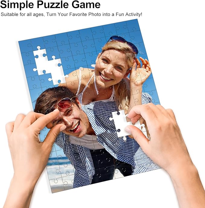 Custom Puzzle from Photos, Personalized Photo Puzzle for Adults 35/70/120/200/300/500/1000/1500 Pieces, Customized Jigsaw Puzzle from Picture,Christmas Birthday Gifts for Grandkids Men Women